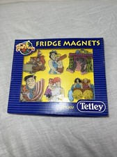 Vintage The Flintstones Tetley Tea Fridge Magnets Boxed 1993