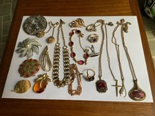 Job Mixed Lot Vintage Signed Sarah Coventry Jewellery