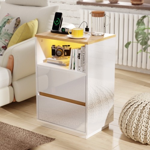 Bedside tables white - bedside,