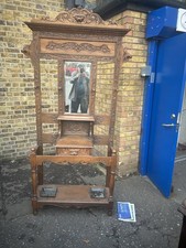 Edwardian Vintage Oak Stick Hall Umbrella Stand