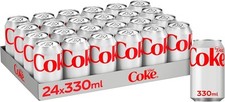 Diet Coke Can Cola, Box 330 ml (Pack of 24)