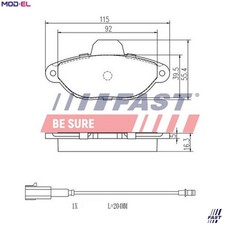 BRAKE PAD SET DISC BRAKE