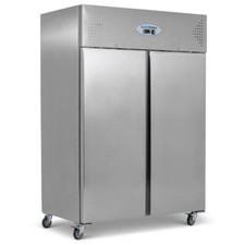NEW KOLDBOX STAINLESS STEEL UPRIGHT DOUBLE DOOR GASTRONORM FRIDGE RRP £1621