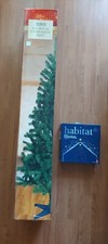 Tesco 6FT Evergreen Christmas Tree And Habitat 190 LED Lights With Tree Topper  