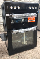 Beko XDC653K 60cm Double Oven Electric Cooker, Black, Warranty   (10639)