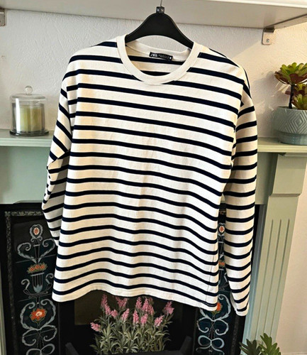 Zara women cream navy - cream,