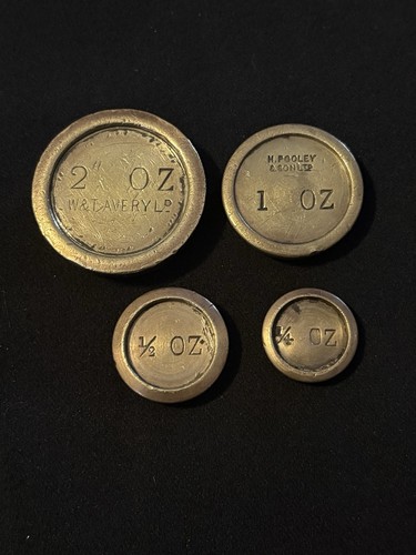 Antique brass scale - brass,