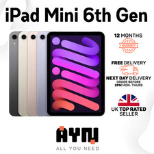 New Apple iPad Mini 6 2021 8.3" 64GB 256GB Wi-Fi + 4G Unlocked Tablet RE-SEALED