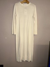 New Zara Cream Fine Knit Midi