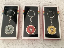 2008 Beijing Olympics- 3x Mascot Keyrings. Boxed.