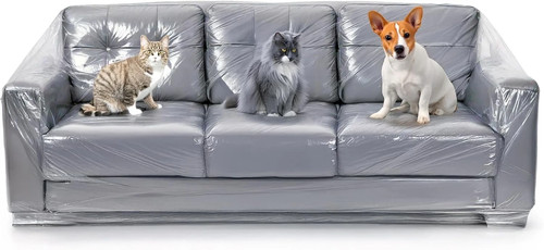 Plastic couch cover for pets - for,