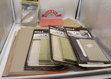 Job lot 40 OO textured plastic sheets, cobblestones, paving, brick, stone etc
