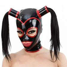 UK Womans Latex Hood Back