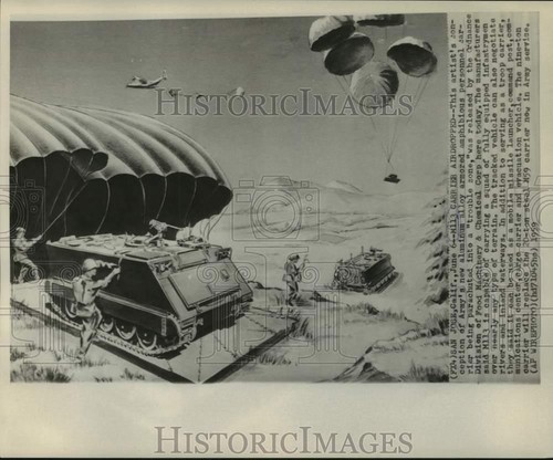 1959 press photo drawing - press, of