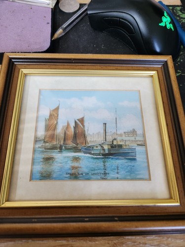 Painting steam tug boat - ,