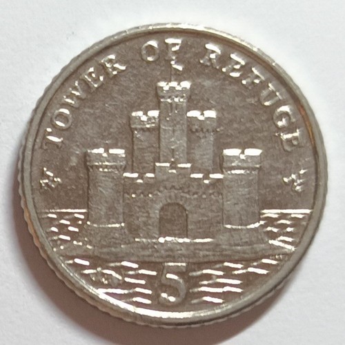 Isle man five - man, coin