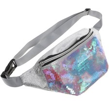  Sports Waist Bag Beach Bags for Women Vacation Sequin Purse Girls
