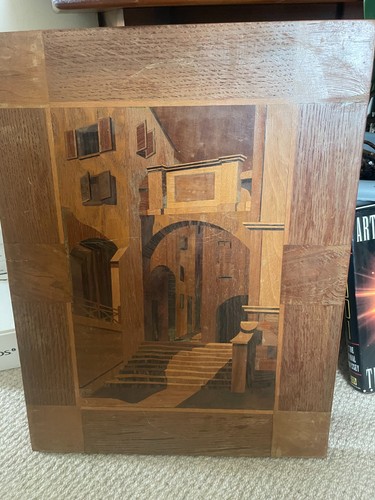 Vintage italian marquetry - vintage,