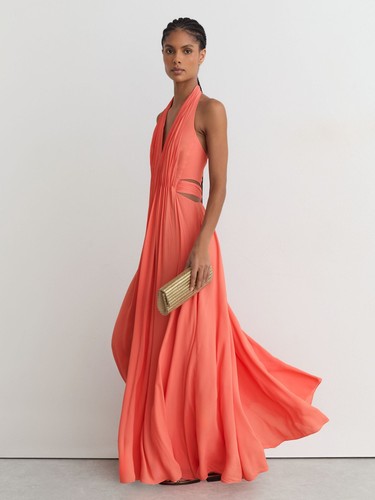 Reiss womens coral halter neck - reiss,