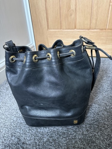 Vtg bally black smooth - bally,