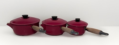 Vintage creuset enamel red - vintage,