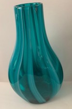 Turquoise Glass Vase