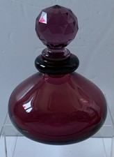 VINTAGE GLASS BOTTLE PURPLE