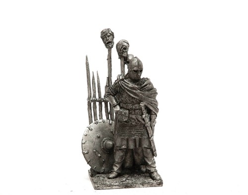 Tin 54mm anglo saxon warrior - tin,