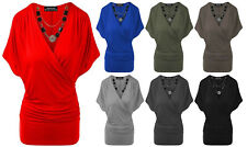 Women Wrap Over V Neck