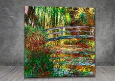 Claude Monet Water Lily Pond LANDSCAPE FLOWER FRAMED CANVAS PAINTING  PRINT 182