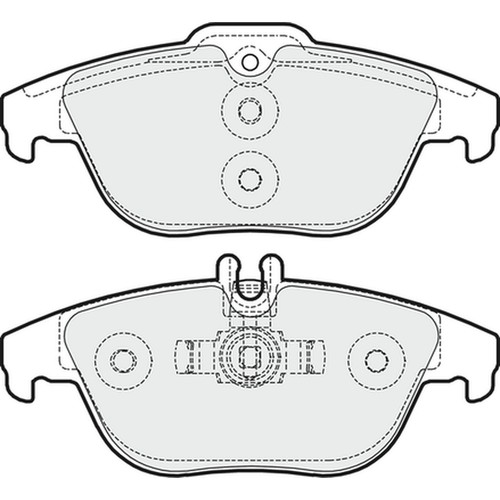 Brake pads set for mercedes - pads,