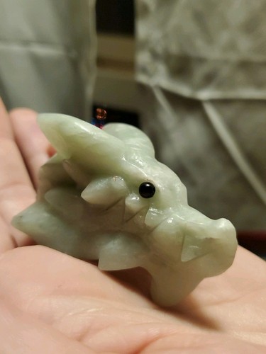 Carved ophiolite dragon skull - ophiolite,