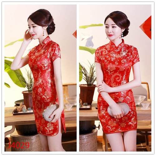 Female dress qipao short - female,