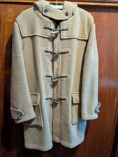 Genuine Burberry Burberry Pre 99 Mens Beige Duffle Coat Size XL Nova Check WOW