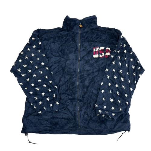 Vintage usa flag - fleece, jacket