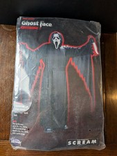 Scream Mask Full Costume One Size Fits Most Fun World TEENS Ghost Face Halloween