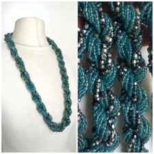 Chunky Blue, Silver Tone