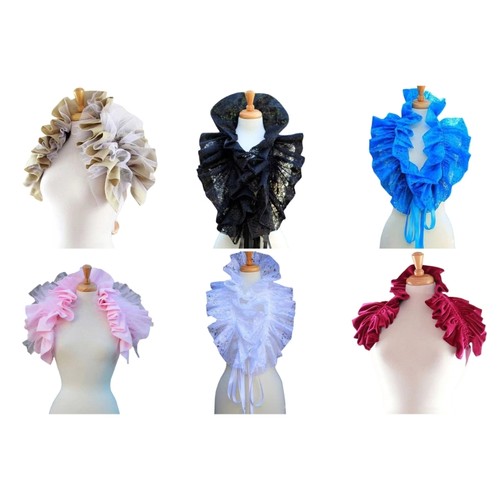 Victorian gothic ruffle collar - victorian,