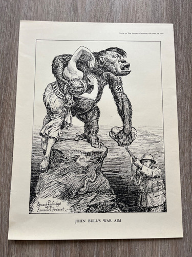 1939 punch cartoon print - ,