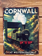 Cornwall Great Western Railway Steam Train art deco Gift idea Vintage-Style