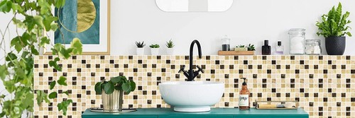 Peel and stick tile stickers - and,
