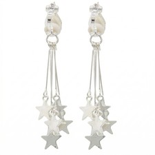 Clip earrings ear - ear, crystal