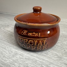 Thorntons Special Toffee Ceramic Jar/ Pot - Brown - (Empty)