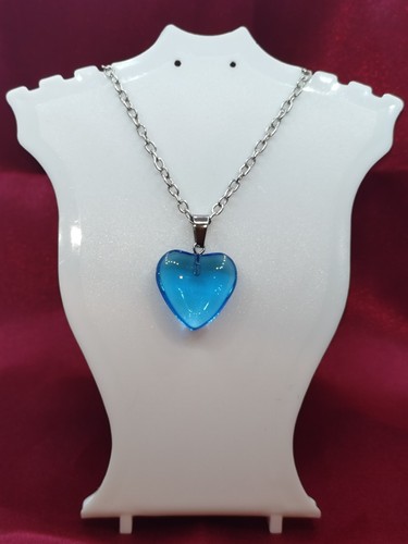 Heart necklace reversible - heart,