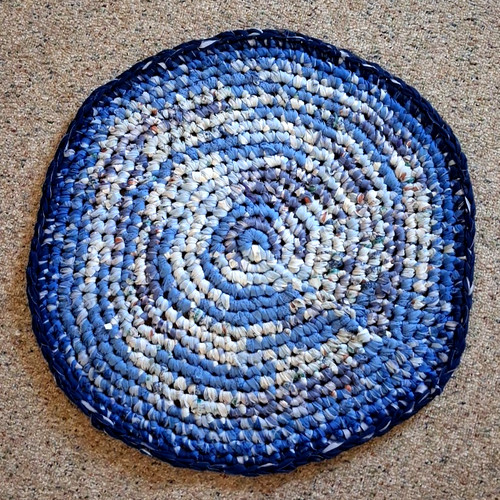 Round braided rag - rag, rug