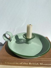 Vintage French green enamel