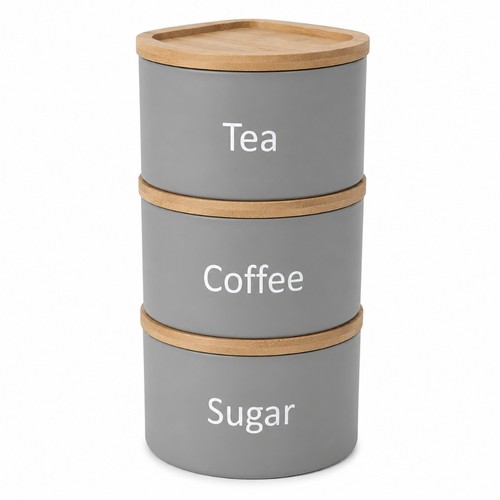 Stackable canister set 3 - canister,