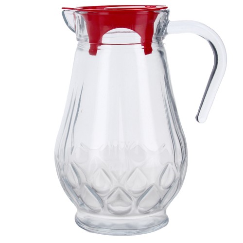 Glass jug serving pitcher with - pitcher,