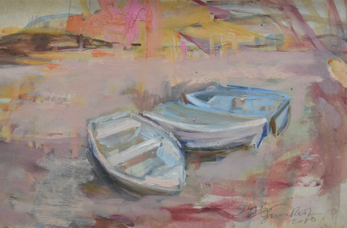 June redfern original oil - redfern,