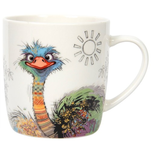 Coffee mug fine china - bug, art